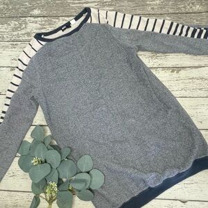 BDG Long Sleeve Striped Sleeve Sweater